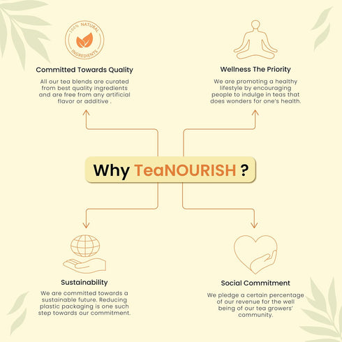 TeaNOURISH Ginger Masala Chai Tea | Assam CTC Loose Black Tea | Blended with Authentic Indian Spices | Indian Ginger Tea | 100% NATURAL INGREDIENT...