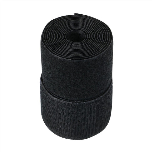 2 Inch Width Black Sew on Hook Fastener Loop Strips Non-Adhesive Back Nylon Fabric Tape for Bag, Clothes, Shoe, DIY Craft,2 Yard Length...