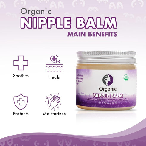 Mommyz Love Nipple Cream for Breastfeeding - Nipple Butter to Soothe Sore Dry & Cracked Nipples After a Single Use - Pediatrician Tested & USDA Ce...
