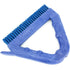 SPARTA Blue Plastic Grout Brush, Triangle-Shaped Scrub Brush with Scraper for Cleaning Tiles and Grout, 9 x 7 x 7 Inches...
