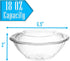 Mr Miracle Clear 18 Ounce Plastic Salad Bowls with Snap-On Lids. Pack 50. Airtight Disposable Salad Containers for Lunch, Meal Prep, Parties. Idea...