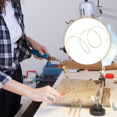 14K Gold Solder Wire for Jewelry Making, 6.3 Inch Long Easy Solder Gold Solder Flux for Jewelry Repair Electronics Plumbing (Melting Temperature 1...