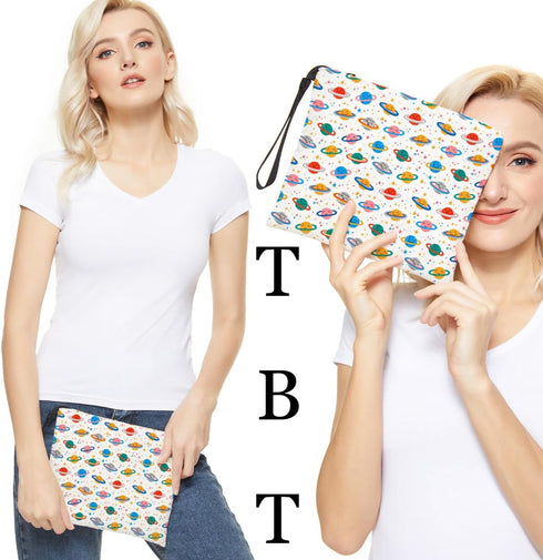 Space Star Makeup Bag Cosmetic Travel Bag Zipper Pouch Skincare Bag Travel Essentials Toiletry Bag Christmas Birthday Gifts Beauty Bag for Women B...