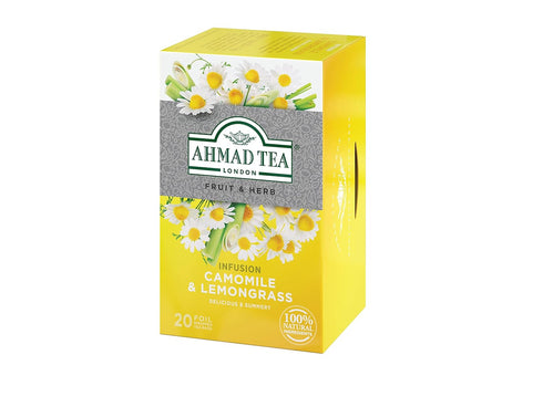 Ahmad Tea Camomile & Lemongrass Infusion, 20 Count (Pack of 6)...