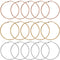 60Pcs Hoop Earring Findings Stainless Steel Earrings Beading Round Earrings Hypoallergenic Circle Earring Open Beading Hoop for Jewelry Making DIY...