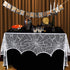 AerWo Halloween Decorations Indoor Fireplace Mantel Scarf, White Lace Spiderweb Fireplace Cover for Halloween Mantle Decor Festive Party Supplies,...