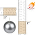 Zest Candle 12-Piece Ball Candles, 2-Inch, Metallic Silver...