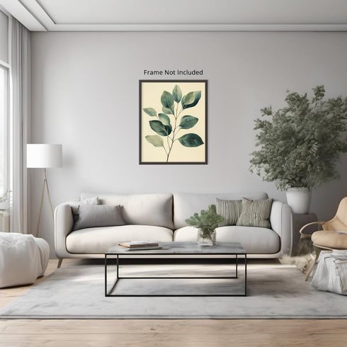 Posterizer 1 pcs-plant leaves-Chic art for plant lovers 4-Floral & Botanical Art-Workplace & Office Art-Living Room Bedroom Decor- unframed wall a...