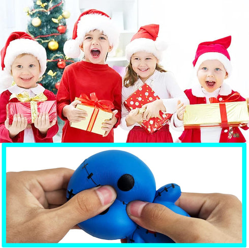 funnysquee Cute Ghost Squishies Toy Horror Voodoo Dolls Stress Relief Slow Rising Soft Squeeze Toys for Kids Halloween Christmas Thanksgiving Gift...