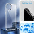 JJGoo Compatiable with iPhone 14 Case Clear, Transparent Shockproof Phone Case, Slim Anti-Scratch Hard PC Back Protective Cover Bumper, Clear...