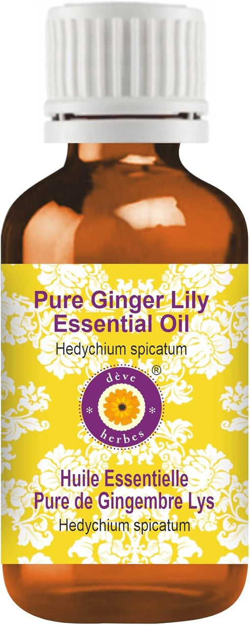 Deve Herbes Pure Ginger Lily Essential Oil 15ml (0.50 oz)...