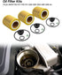 Oil Filter Element Fit for BMW 228i 320i 328i 428i 528i X1 X4 Z6 F20 F21 F30 F31 Some Models, Replace HU816Z 11427953125 11427640862, with O-ring ...