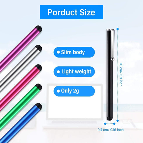 Outus 100 Pieces Stylus Pen Slim Touch Screen Stylus Universal Capacitive Digital Pen Compatible with iPad, iPhone, Samsung, Tablet, Most Devices ...