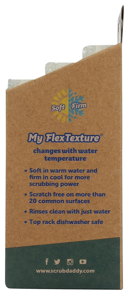 SCRUB DADDY Dye Free Sponge Daddy 3 Count, 3 CT...