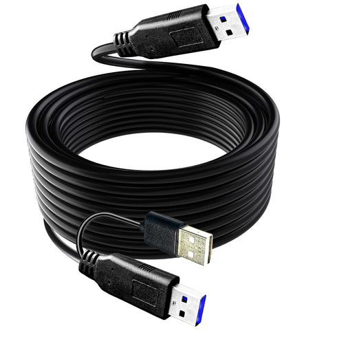 YOTETION USB 3.0 Cable 40FT, USB3.0 CABLE Male to Male, Compatible with Hard Drive, Cooling Fan/pad, Camera, DVD Player, TV, Flash Light, Hub, Mon...