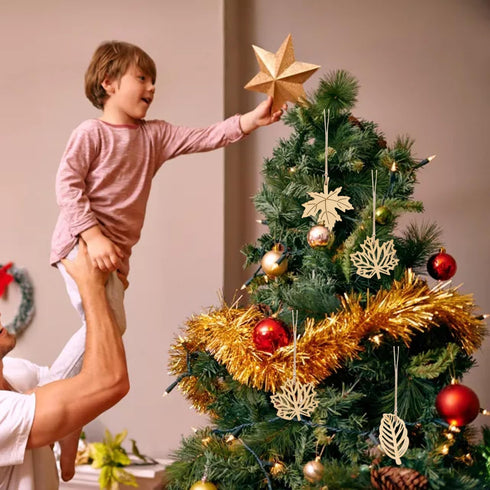 Honbay 60PCS Hollow Out Unfinished Blank Maple Leaves Wood Pieces Wood Slices Wood Chips Wooden Maple Shaped Embellishments Fall Leaf Wood Cutouts...