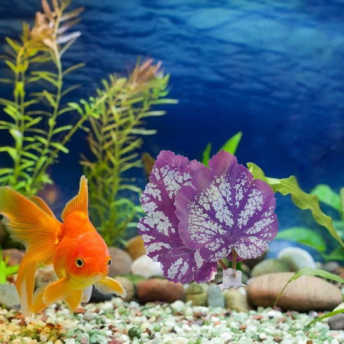 balacoo 2pcs Betta Fish Leaf Artificial Aquarium Plants Fake Plants Betta Bed Leaf Hammock for Betta Fish Resting Leaf Plastic Aquarium Plants Lea...