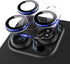 for iPhone 15 Pro/iPhone 15 Pro Max Camera Lens Protector, Clear Acrylic Plus Aluminium Alloy Ring 9H Tempered Glass Screen Camera Cover for iPhon...