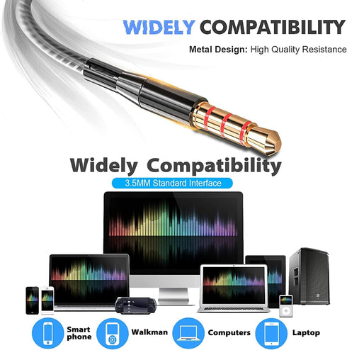 Wired Earbuds with Microphone 5 Pack, in-Ear Headphones with Heavy Bass, High Sound Quality Earphones Compatible with iPad, Laptop, MP3, Android S...