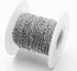 33FT Stainless Steel Jewelry Chains Silver Extender Chains Twisted Cable Chains Link Bulk for Jewelry Makings...