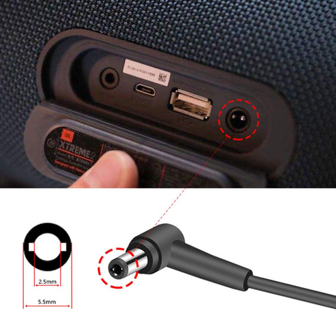 FEIYIU 19V~20V Ac Dc Adapter Charger Compatible with for JBL Xtreme, Xtreme 2, JBL Boombox Portable Wireless Bluetooth Speaker Power Supply Cord...