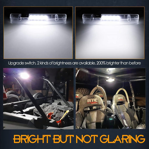 Nirider UTV Interior Light Universal Roll Bar Mount LED Lights Utility Roll Cage Lights Courtesy Interior Dome Light for UTV ATV Polaris RZR Can-A...