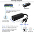 ANVISION 48V to 12V PoE Splitter Adapter IEEE 802.3af Compliant 10/100Mbps, for IP Camera AP Router Voip Phone, AV-PS12...