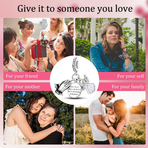 Parmuz charms for bracelet sterling silver love heart travel Bead for Charm Bracelets and Necklaces 925 Charms Clover Butterfly gift for Woman Gir...