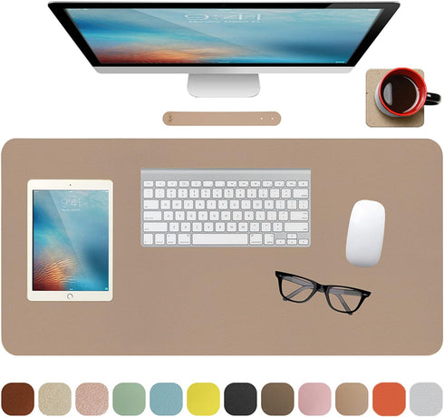 ?Boutilon Leather Mouse Pad,Extended Desk Pad for Keyboard and Mouse Non-Slip Study Desk Writing Pad Desktop Protector for Home Office Accessories...