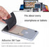 Cell Phone Card Holder for Back of Phone Case. Silicone Stick On Pocket Wallet for iPhone, Android & Other Flat Surfaces (Black 5 Pack)...
