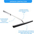 Shower Squeegee with Long Handle and Adhesive Hook. for Glass Doors, Tile Walls, Mirrors and Windows. Telescoping Squeegee for Cleaning. Bathroom ...