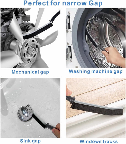 6 PCs Hard-bristled Crevice Cleaning Brush, Gap Cleaning Brush, Grout Brush for Kitchen, Bathroom, Bathtubs...