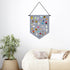 Wall Hanging Brooch Organizer Storage Board Colorful Enamel Pin Badge Canvas Display Banner Earrings Case Collection Holder 12.6x10in(Not Include ...