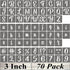 3 Inch Alphabet Letter Stencils - 70 Pack Letter Number Stencil Templates with Signs for Painting on Wood, Reusable Calligraphy Letters and Number...