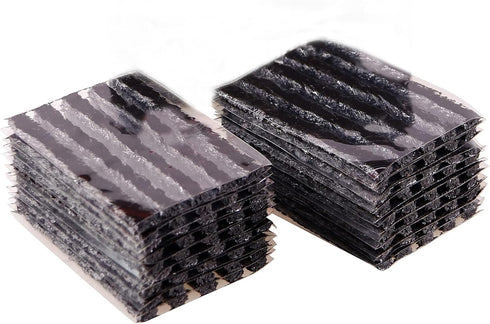 Tire Repair Strings 90 Pack Black (100 x ?6 mm), Automotive Tool Tire Repair Plugs for Tubeless Off-Road Tires Car, Bike, ATV, UTV, Wheelbarrow, M...