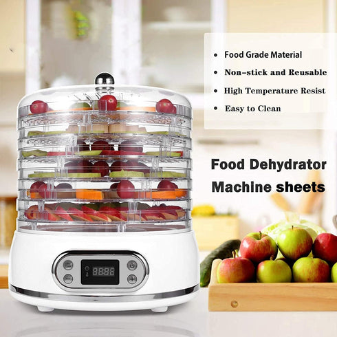 10pcs Round Silicone Dehydrator Sheets,13in Non-stick Fruit Dehydrator Mats,Reusable Steamer Mat Mesh Sheet for Fruit Dryer (10, 13x13inch)...