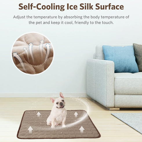 Dog Cooling Mat, Pet Self-Cooling Pad for Dogs,Cooling Mat for Dogs Washable Cooling Pet Mats for Kennels, Crates and Beds...