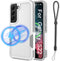 for Galaxy S22 Case Magnetic Compatible with MagSafe, Drop Protection Rugged Shockproof Phone Cover for Samsung Galaxy S22 (White)...
