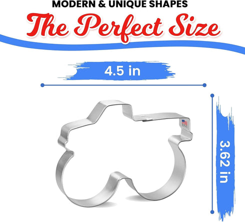 Monster Truck Cookie Cutter 5 Inch – Made in the USA – Foose Cookie Cutters Tin Plated Steel – Truck Cookie Mold...