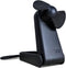 O2COOL Personal Battery Pocket and Table Desk Fan - Carabiner Clip - Flip Down Stand - Quiet - Foam Blades - Black...