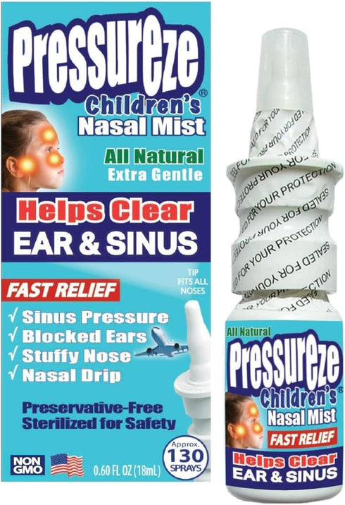 All Natural Preservative-Free Sterile Nasal Spray for Children - Fast Relief Nasal Spray - for Sinus Allergies & Congestion | 130 Sprays, 18 ml...