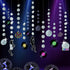 Cheerland Iridescent Disco Garland Holographic Disc Banner Retro Rock and Roll Dance Hanging Ball Backdrop Decoration for Birthday Wedding Bachelo...