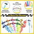 Race Car Party Favors Set - 110 pcs Race Car Birthday Party Supplies, Keychains, Slap Bracelet, Race Car Stickers, Race Car Straws, Stamps for Kid...