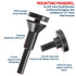 3 Inch Cut Off Wheel with 1/4" Mandrel Adapter for Die Grinder, 3/8" arbor Tungsten Carbide Blade Cutting Wheel for Drill, for Wood/Nails/Plastic/...