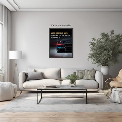 Posterizer 1 pcs-daily reminder- Ambition is the path to success-Motivational & Inspirational Art-Workplace & Office Art-Decor for Home & Office- ...