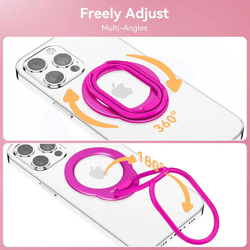 MINDSKY Mag-Safe Phone Stand Phone Grip Compatible with iPhone 12/13/14/15 Mini/Pro/Pro Max Accessories Removable Magnetic Finger Phone Ring Grip ...