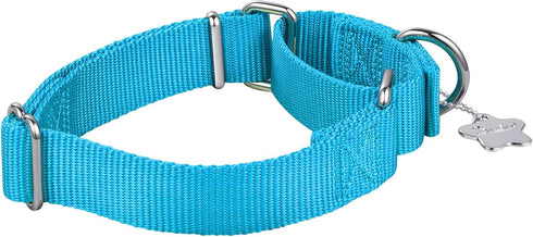 Martingale Dog Collar Anti-Escape, High Density Nylon Durable Adjustable Collars, Comfy and Safe -Professional Training Pet Collar -Daily Walks fo...