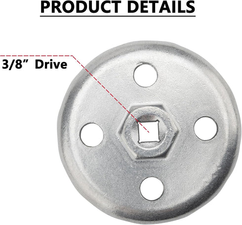 Heavy Duty 90.2mm 15Flutes Oil Filter Wrench Compatible with Land Rover and Jaguar...