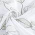 Topick White Sheer Kitchen Curtains - Sage Green Leaf Embroidered Cafe Semi Sheer Short Half Window RV Camper Tier Farmhouse Door Bathroom Basemen...