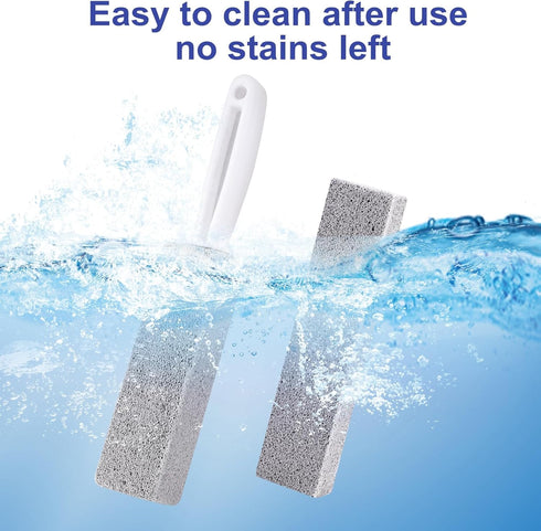 7 Pack Pumice Stone for Toilet Cleaning, Pumice Stone Toilet Bowl Cleaner, Toilet Pumice Stone with Handle, Powerfully Cleans Hard Water Rings, Re...